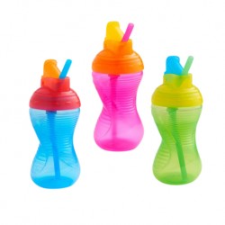 Munchkin Mighty Grip Flip Straw Cup 10oz (Assorted Colors)