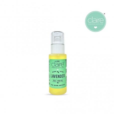 Claire Organics Calming Lavender Face & Body Oil
