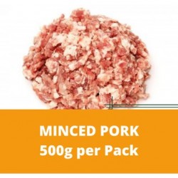CN Frozen Minced Pork 500g per Pack (Sold per Pack) CN Frozen Mince Pork Non Halal Chinese Cooking Pork Patty
