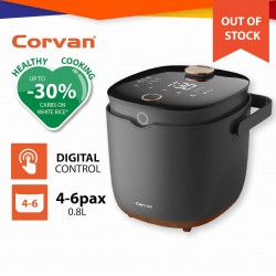 Corvan Multi-functional Rice Cooker C20 with Low Sugar Program (4-6 Pax)