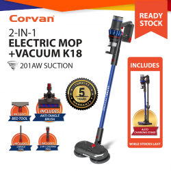 Corvan 2 In 1 Cordless Vacuum Cleaner & Cordless Mop K18