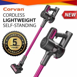 Corvan Cordless Vacuum Cleaner K6 - Wireless for Home & Car. 5-Year Vacuum Motor Warranty