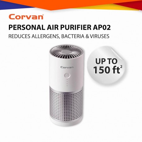 Corvan Personal Air Purifier AP02  (up to 150ft²) (White)