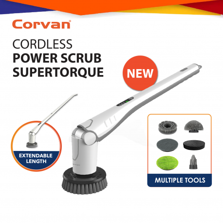 Corvan Power Scrub P8 - Scrub, Polish and Wax with dual speed SuperTorque technology
