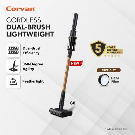 Corvan Cordless Vacuum Cleaner FlexiGlide G8