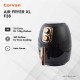 Corvan 3D Air Fryer F38 Premium Grade - Size XL, Rose Gold Designer Look