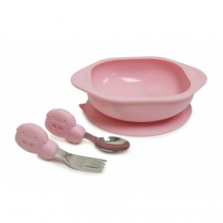 Marcus & Marcus Toddler Mealtime Set (Pink Pokey)