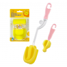 Simba Bottle & Nipple Brush Set With Replacement Sponge - Orange