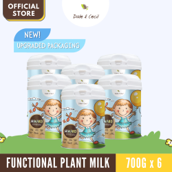 (Newest Batch) Dale & Cecil Miwako Plant Milk (Lactose Free Soy Free Gluten Free) 700g x 6 Canister