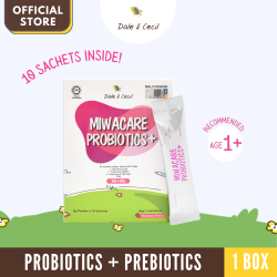 Dale & Cecil Miwacare PROBIOTICS+ 4 Strain-Specific Probiotics & 1 Prebiotic Kids Age 1 & above (1 box x 10 sachets)