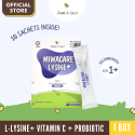 Dale & Cecil Miwacare Lysine+ Lysine with Vitamin C + Probiotics Kids Age 1 and above (1 box x 10 sachets)