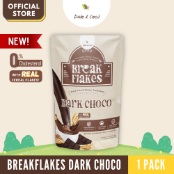 (Newest Batch) Dale & Cecil BreakFlakes Dark Choco Healthy Cereal Drink (35g x 10's x 1)