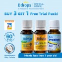 Ddrops Baby Health Growth Bundle - Liquid Vitamin D3 400IU, A and D, Baby Probiotics