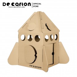 De Carton Cardboard Space Rocket Playhouse