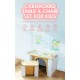 De Carton Cardboard Table and Chair Set for Kids