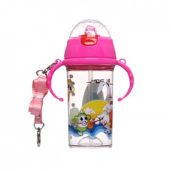 [Buy 1 free 1] DLAMI DS01 Baby Water Bottle 380ml-Pink and Green