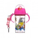 [Buy 1 free 1] DLAMI DS01 Baby Water Bottle 380ml-Pink and Green