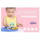 Eplas Baby Suction Plate with 3 Compartment - Silicone Placemat (ESL-P01/Red)