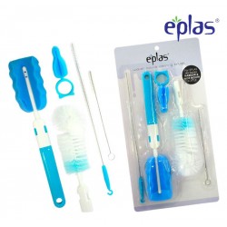 Eplas Baby Bottle Cleaning Brush 5pcs Set (EG-5B/Blue)