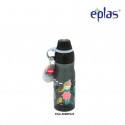 Eplas Kids Water Bottle with Silicone Handle 500ml (EGA-500BPA/Black)