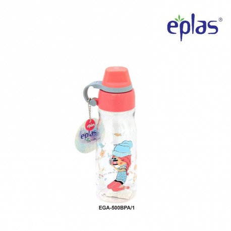 Eplas Kids Water Bottle with Silicone Handle 500ml (EGA-500BPA/Pink)