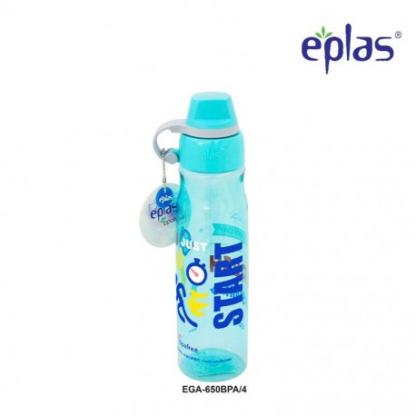 Eplas Leisure Water Bottle with Silicone Handle 650ml (EGA-650BPA/Blue)