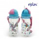 Eplas Kids Water Bottle with Straw & Removable Strip 580ml (EGBQ-580BPA/Pink)