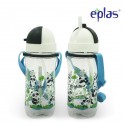 Eplas Kids Water Bottle with Straw & Removable Strip 580ml (EGBQ-580BPA/White)