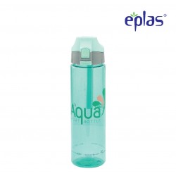 Eplas Water Bottle with Push Button Cover & Silicone Handle 750ml (EGD-750BPA/BlueAqua)