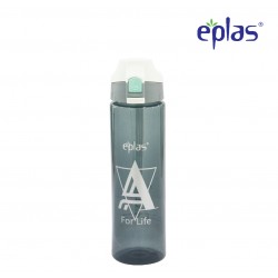 Eplas Water Bottle with Push Button Cover & Silicone Handle 750ml (EGD-750BPA/W.CoverAForLife)