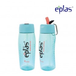 Eplas Sport Water Bottle with Straw & Handle 600ml (EGM-600BPA/Blue)