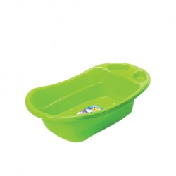 Elianware Baby Bath Tub with Silicone Stopper - PP (E-162/Green)