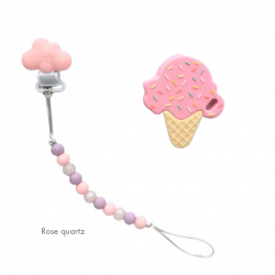Teether Joy Rose Quartz (Pink Ice Cream)