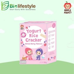 Apple Monkey Yogurt Rice Crackers 32g - Mixed&nbsp;Berry