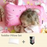 Milo & Gabby Toddler Pillow & Pillowcase Set (Bunny Designed)