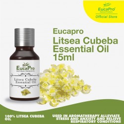 Eucapro Litsea Cubeba Essential Oil (15ml) [Free Gift]