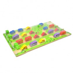 Wonder World Wooden Toys-Transport 3D Domino (A-1015-WG)