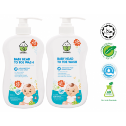 Chomel Baby Head to Toe Wash 500ml (Twin Pack)