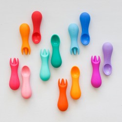 Marcus & Marcus Silicone Palm Grasp Spoon & Fork Set (12m+)