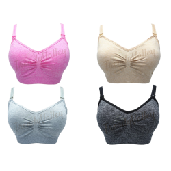 Trendyvalley Monocoz 2 in 1 Seamless Nursing Bra Maternity Breastfeeding Bra + Pregnancy Bra