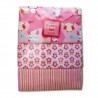  Bumble Bee 3pcs Receiving Blanket (Pink Owl) 