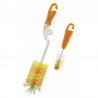 Simba Rotary Silicone Bristle Bottle Brush - Orange