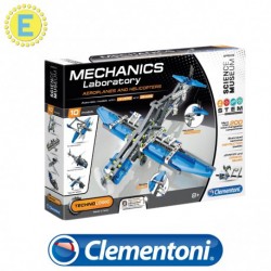 [STEM] Clementoni Science and Play  Mech Lab Aeroplanes and Helicopters Mechanics Educational Toys