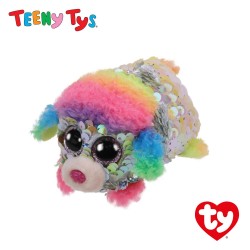 Ty Plush Toys (Malaysia Official) Sequins Teeny Tys Rainbow The Poodle Soft Toys