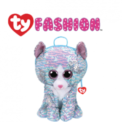 Ty Fashion (Malaysia Official) Sequins Backpack (Large) Whimsy the Iridescent Cat Accessories Backpacks