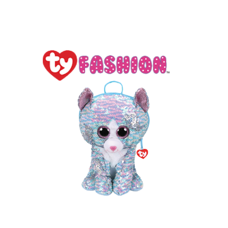 Ty Fashion (Malaysia Official) Sequins Backpack (Large) Whimsy the Iridescent Cat Accessories Backpacks