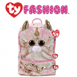 Ty Fashion (Malaysia Official) Sequins Backpack (Large) Fantasia The Pink Unicorn Accessories Backpacks