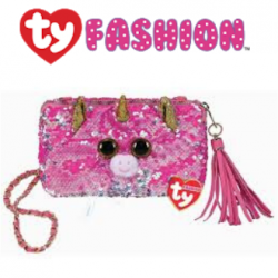 Ty Fashion (Malaysia Official) Sequins Square Purse Fantasia the Pink Unicorn Accessories Bags