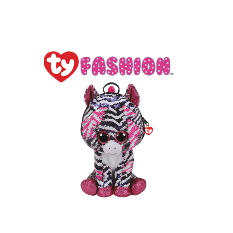 Ty Fashion (Malaysia Official) Sequins Backpack (Large) Zoey The Zebra Accessories Backpacks