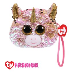 Ty Fashion (Malaysia Official) Sequins Wristlet Fantasia the Pink Unicorn Accessories Bags